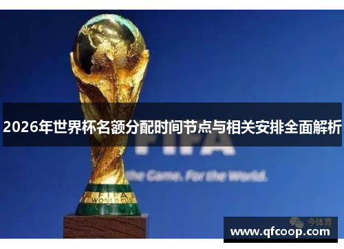 2026年世界杯名额分配时间节点与相关安排全面解析